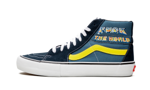 Vans Sk8-Hi Pro “Supreme – F*ck the World – Navy” (VN0A45JDSY2)