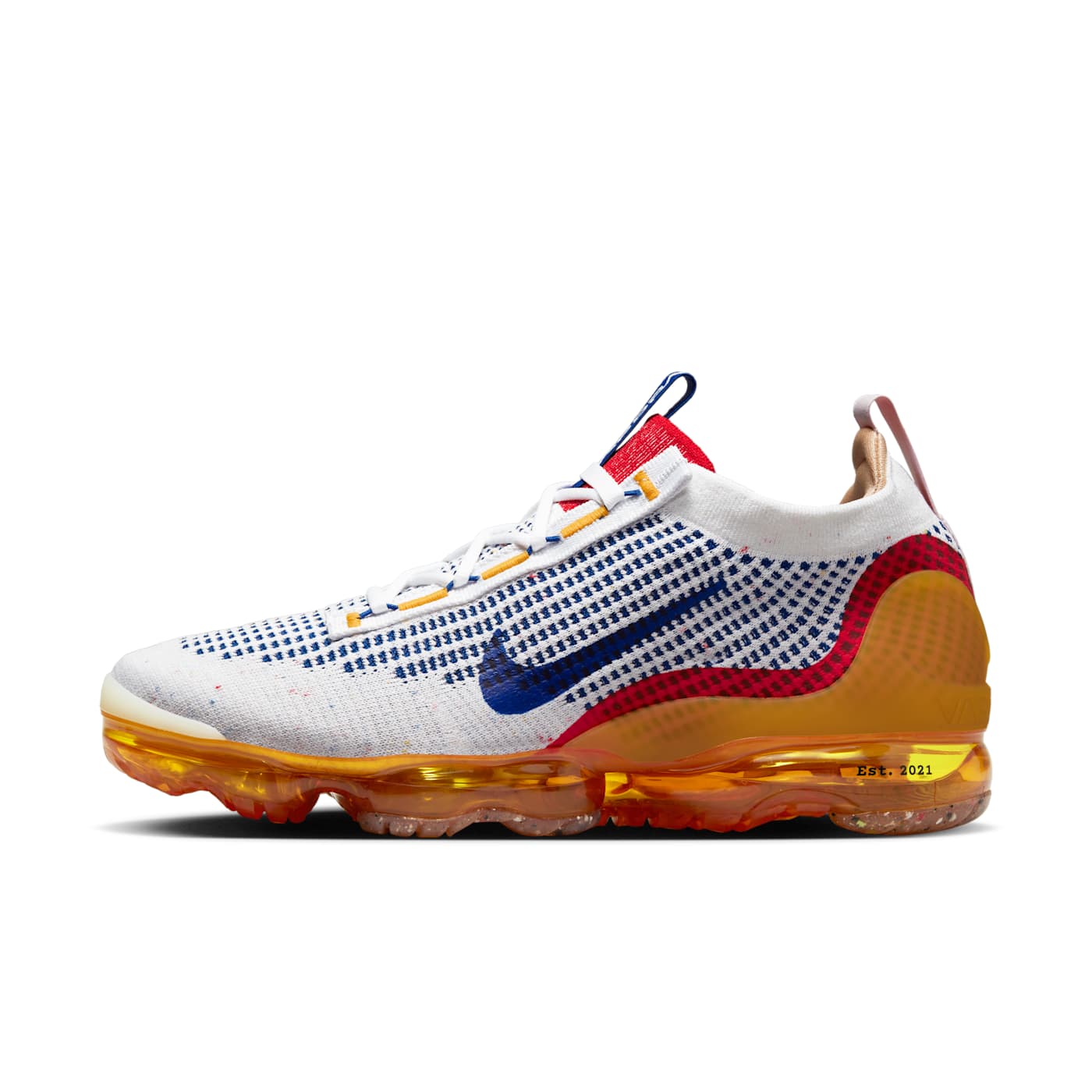 Nike Air Vapormax 2021 Pressure – “Wit / Yellow Ochre / University Red / Old Royal” (DQ8963-101)