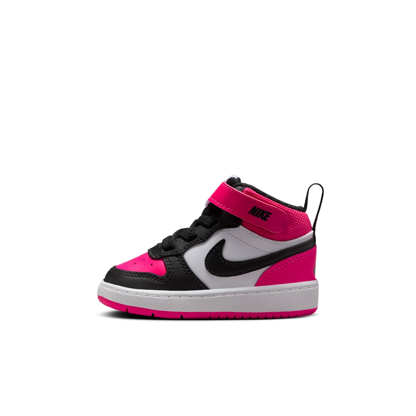 Nike Court Borough Mid 2 White Fierce Pink Black (IB4399-100)