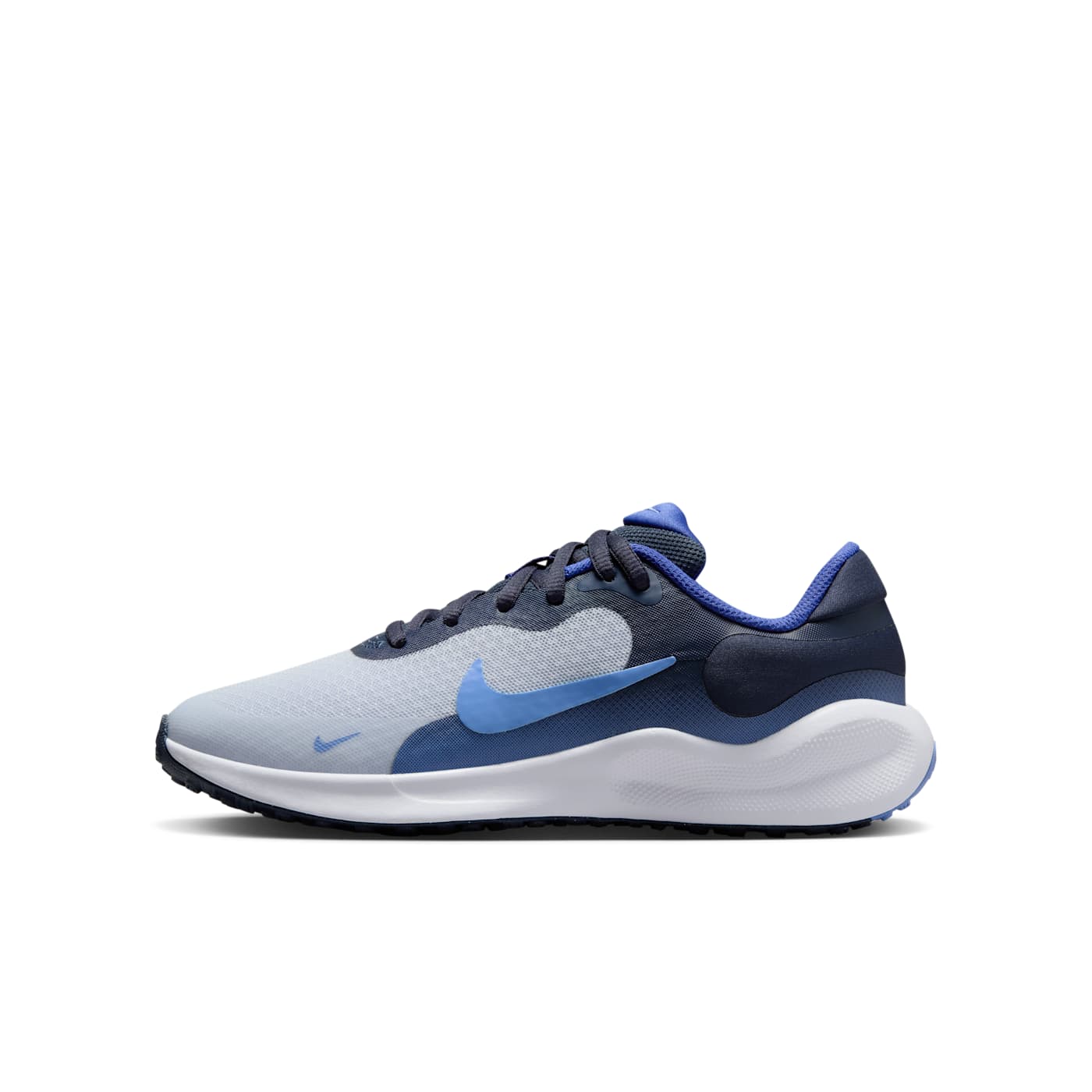 Nike Revolution 7 Football Grey Thunder Blue Astronomy Blue Royal Pulse (FB7689-007)