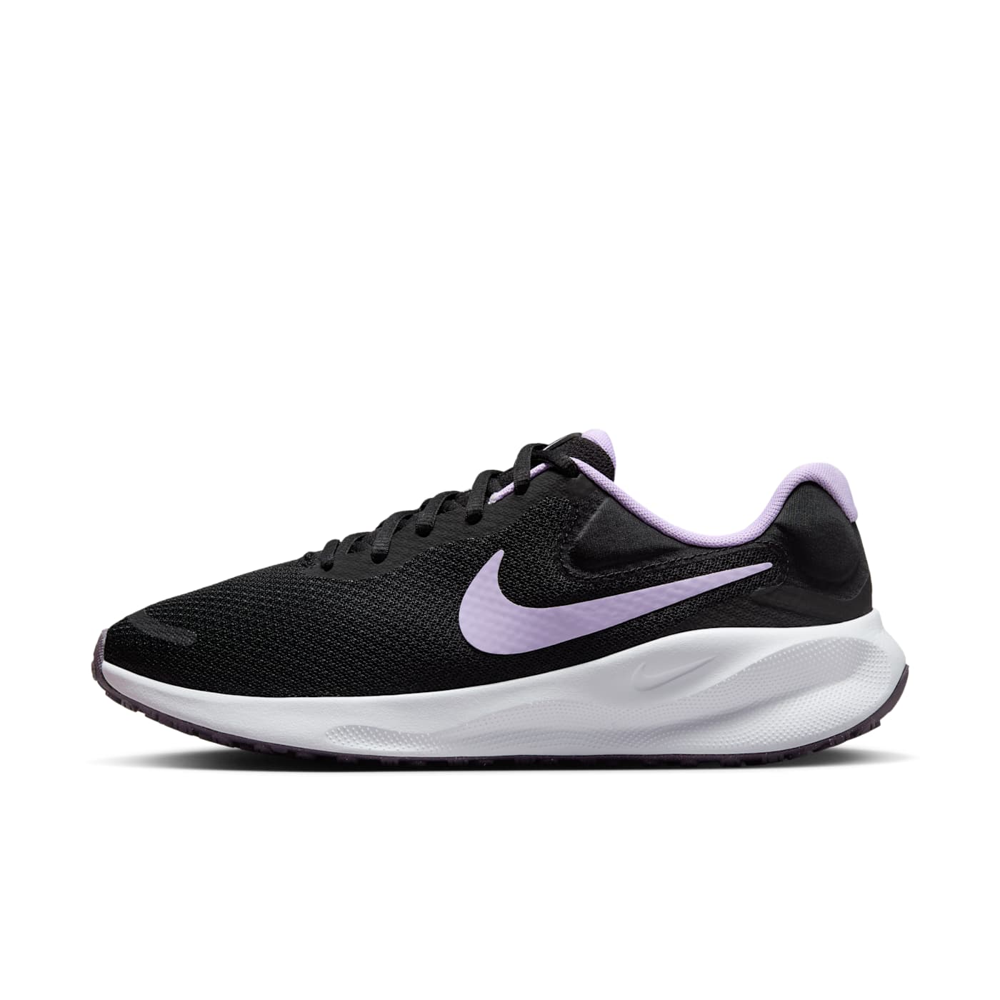 Nike Revolution 7 Black White Daybreak Lilac Bloom (FB2208-009)