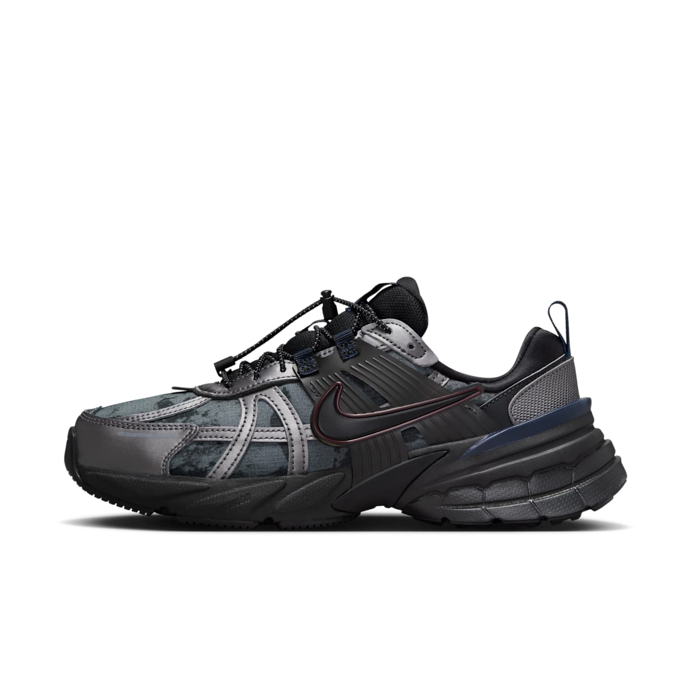 Nike V2K Run Metallic Dark Grey Burgundy Crush (HQ4053-001)
