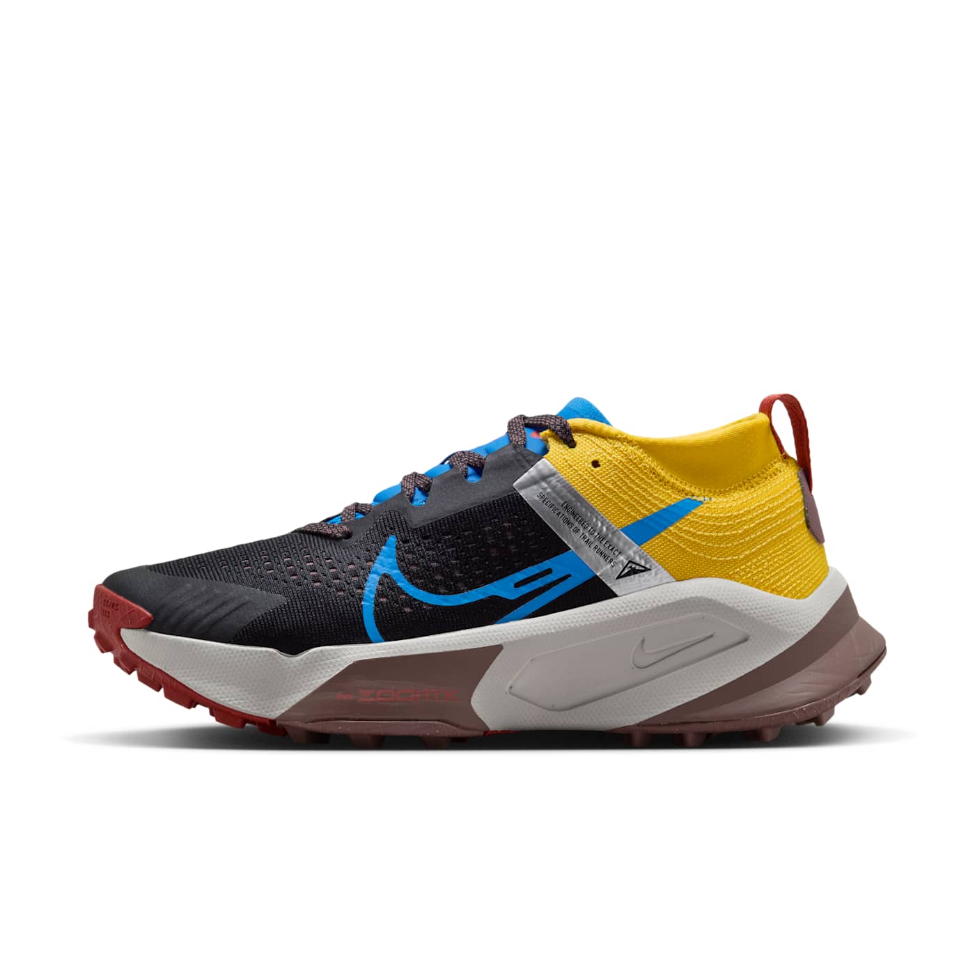 Nike ZoomX Zegama Black Vivid Sulfur Track Red Light Photo Blue (DH0625-003)