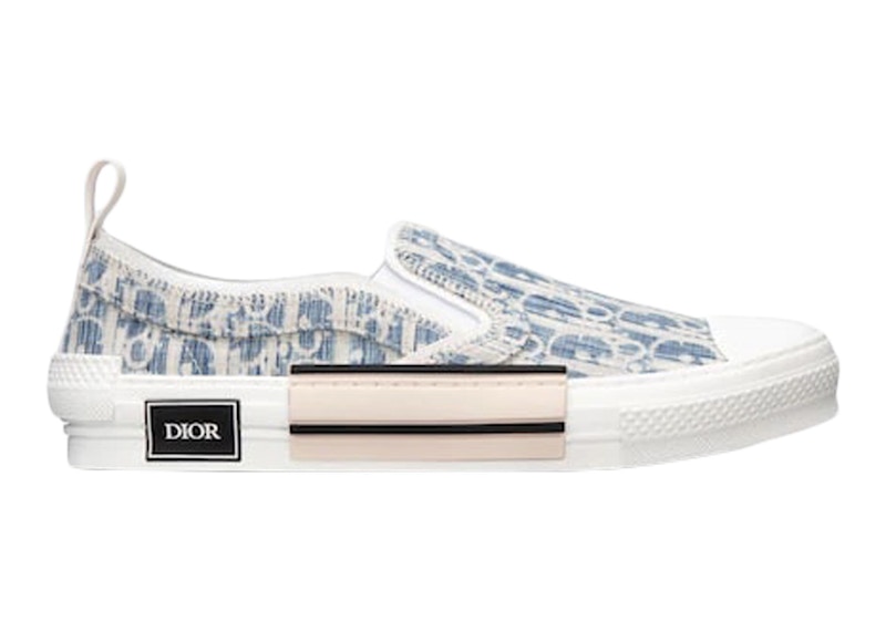 Dior B23 Low Blue Oblique Kasuri Jacquard (3SN262ZLA_H560)