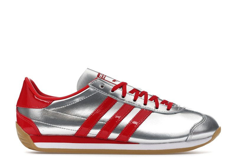 adidas Country OG Silver Metallic Better Scarlet (JP8804)