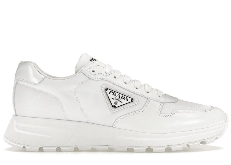 Prada PRAX 01 Sneakers Re-Nylon Brushed Leather White (2EE369_3LF5_F0009_F_G000)