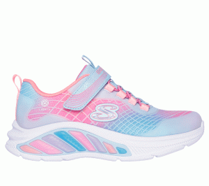 Skechers S-Lights: Rainbow Cruisers – Rainbow Reflectin Sneaker Licht Blauw
