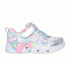 Skechers S-Lights: Unicorn Charmer – Lil Heart Sparkles Sneaker Zilver