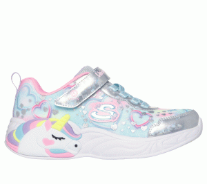 Skechers S-Lights: Unicorn Dreams – Heart Sparkles Sneaker Zilver