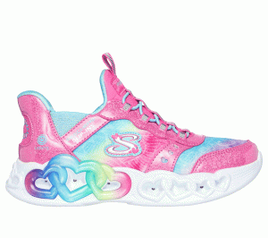 Skechers Slip-ins: Infinite Heart Lights Sneaker Roze