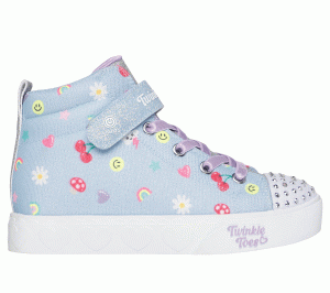 Skechers Twinkle Toes: Heart Steps – Icon Party Sneaker Licht Blauw