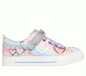 Skechers Twinkle Toes: Twinkle Sparks – Ombre Love Sneaker Zilver