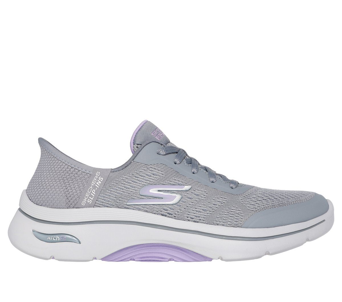 Skechers Slip-ins: GO WALK Arch Fit 2.0 Sneaker Grijs/Lavendel