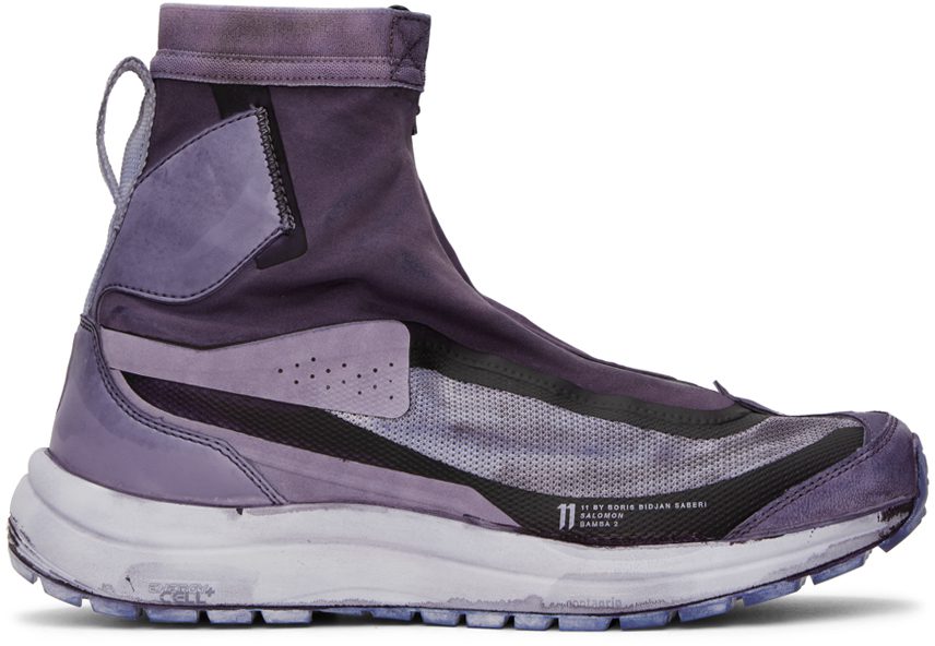11 by Boris Bidjan Saberi Purple Salomon Edition Bamba 2 High MUREX PURPLE (198 11xS)