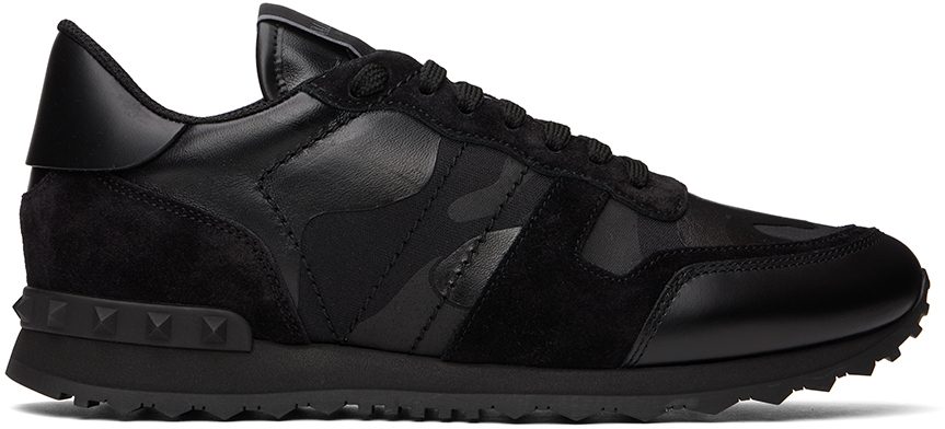 Valentino Garavani Black Camouflage Rockrunner 0NO NERO/NERO/NERO/N (1Y0S0723NSD)