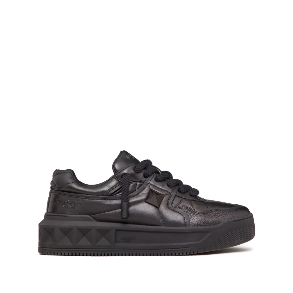 Valentino Garavani One Stud Xl Nappa Leather Low-top “Black” (8Y2S0G37XTM 0NO)