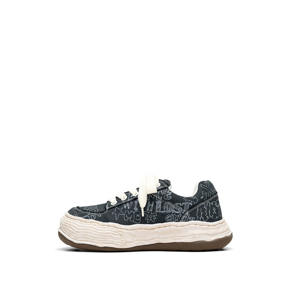 Maison Mihara Yasuhiro Oliver Graffiti-print “Blue/White” (A16FW705) (5)