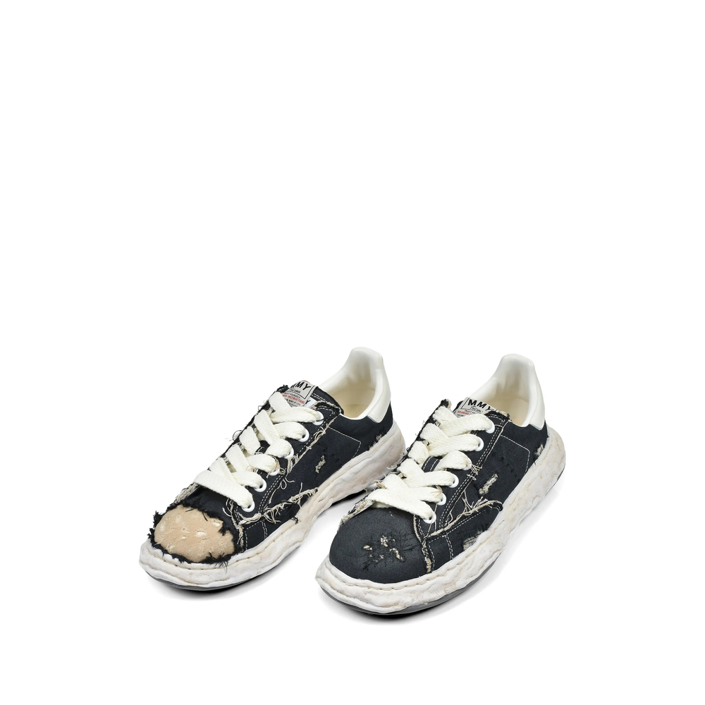 Maison Mihara Yasuhiro Charles OG Sole Ripped-canvas “Black/White” (A16FW716) (5)