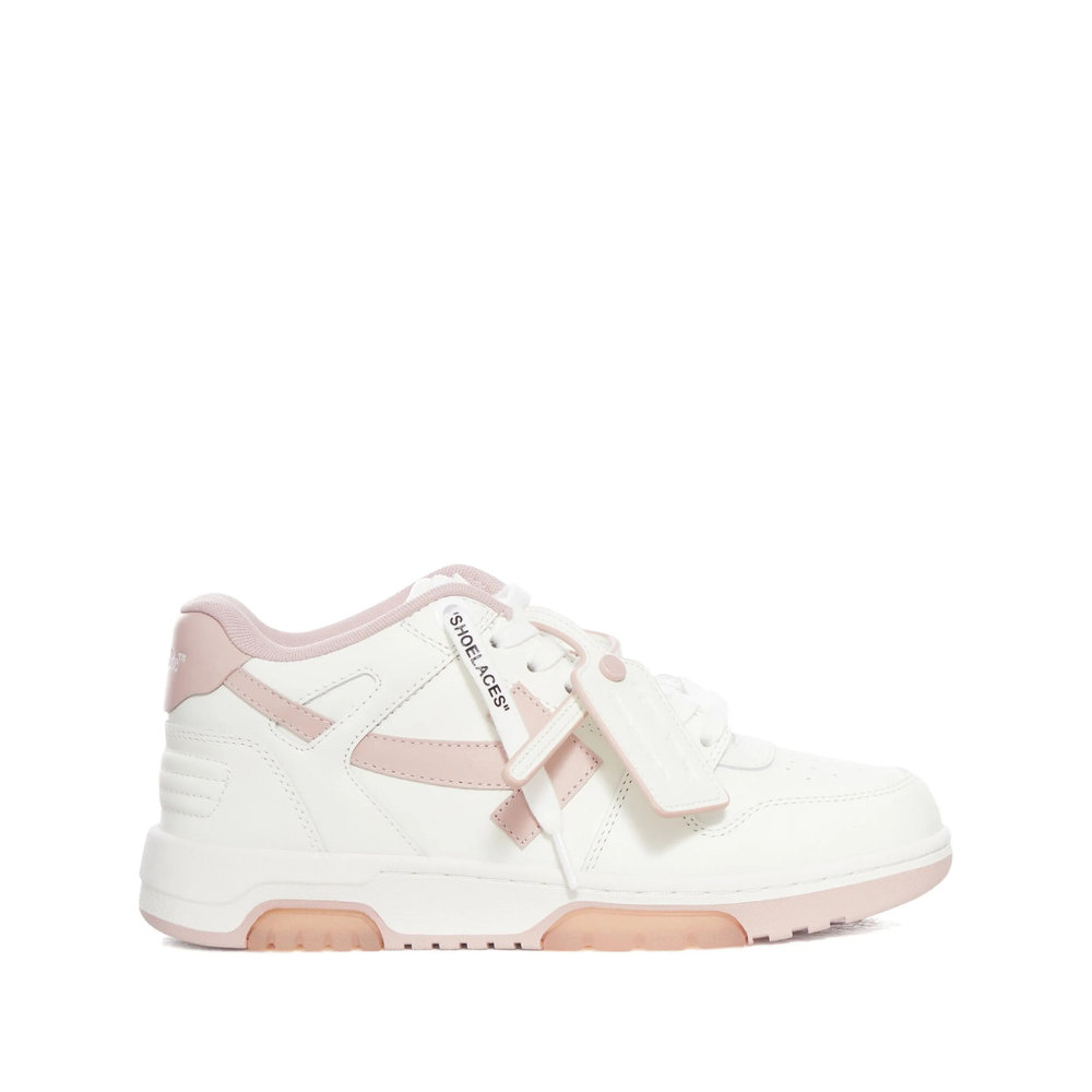 Off-white Lace-up Panelled Leather “White/Pink” (W259C9L018 WHIPK)
