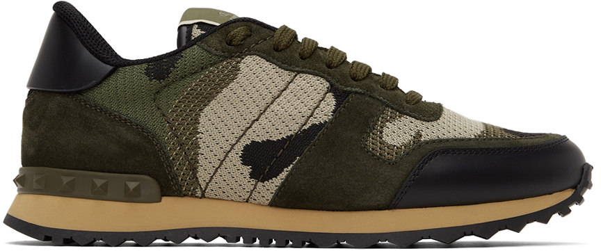 Valentino Garavani Camo Mesh Rockrunner “Green” (WY2S0723QRK)