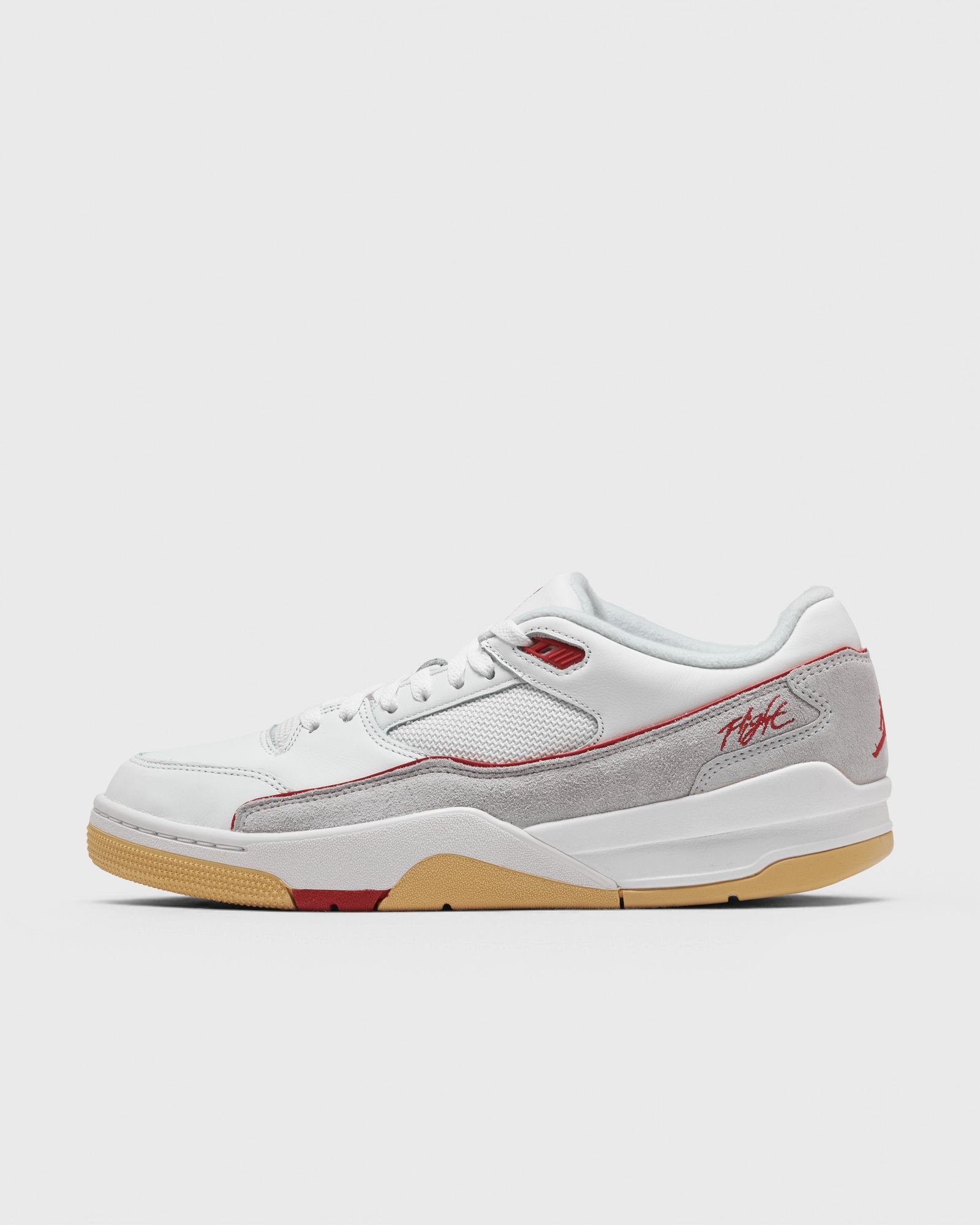 Jordan FLIGHT COURT Summit White / Pure Platinum / Sesame / University Red