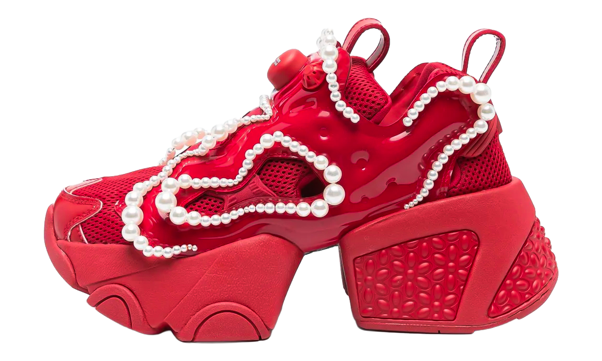 Reebok Instapump Fury Embellished Platform Womens “Noir Kei Ninomiya Blood Red” (3OK102-RD)