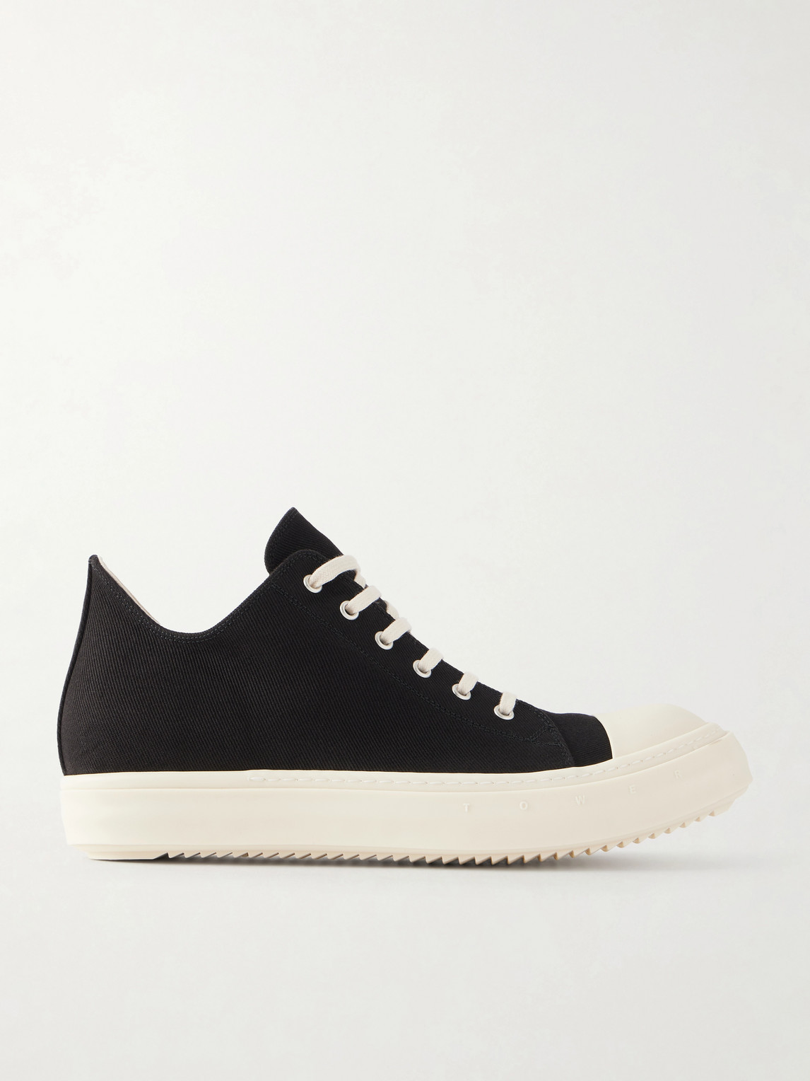 Drkshdw By Rick Owens Ramones Denim Sneakers Brick (DU02F6802)