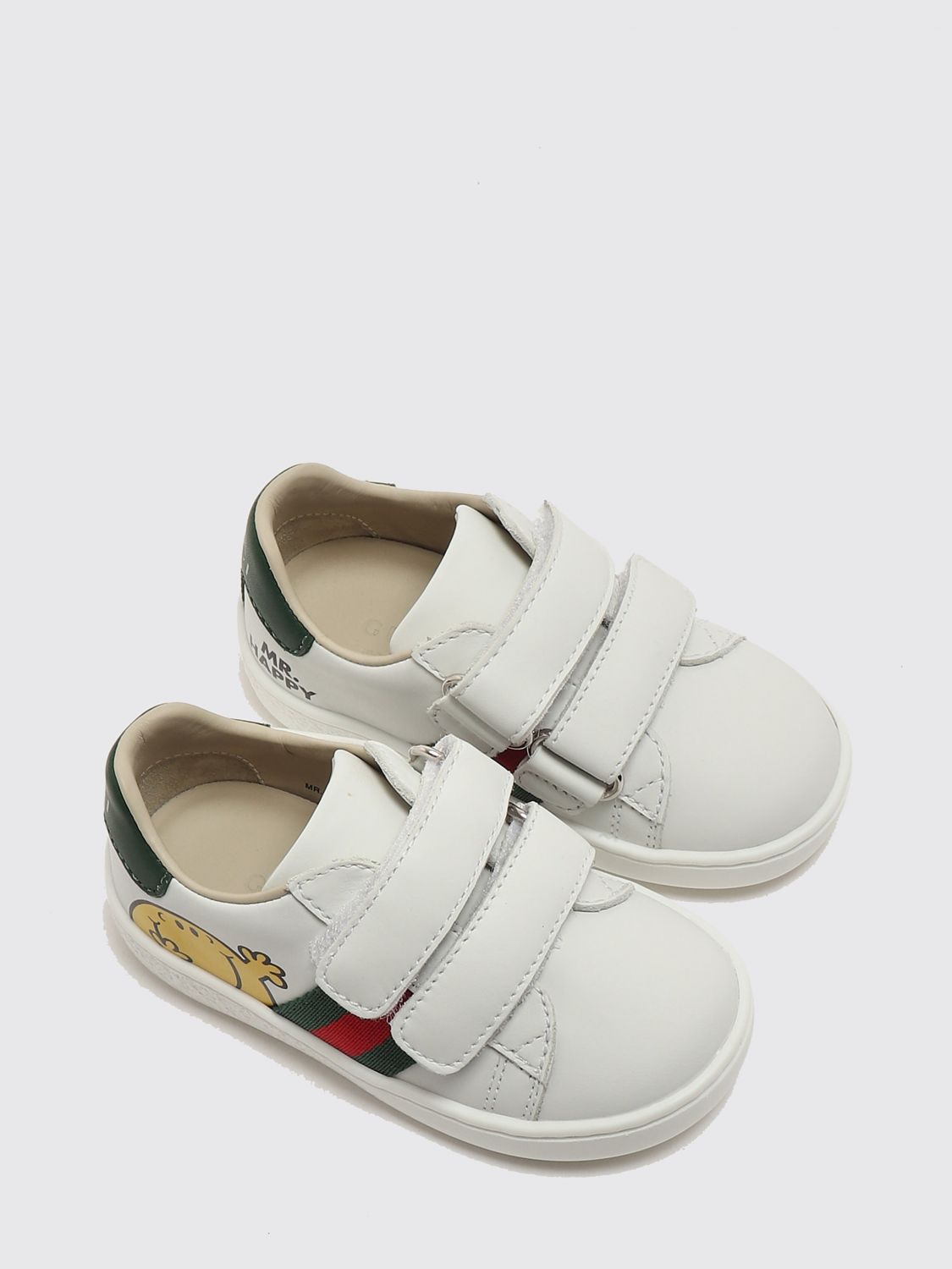 Gucci Ace Printed Leather Sneakers White (858455COWB09085)