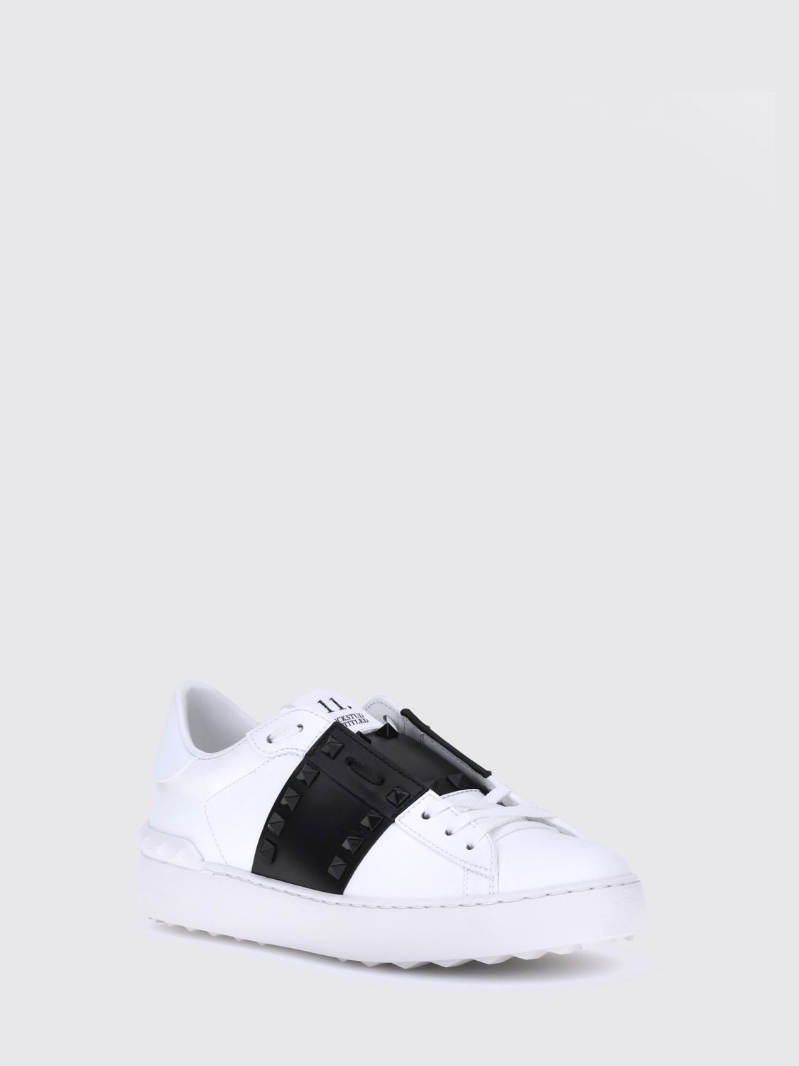 Valentino garavani Rockstud Untitled Sneakers in Smooth Leather with Studs White (S0A01LTUA01)
