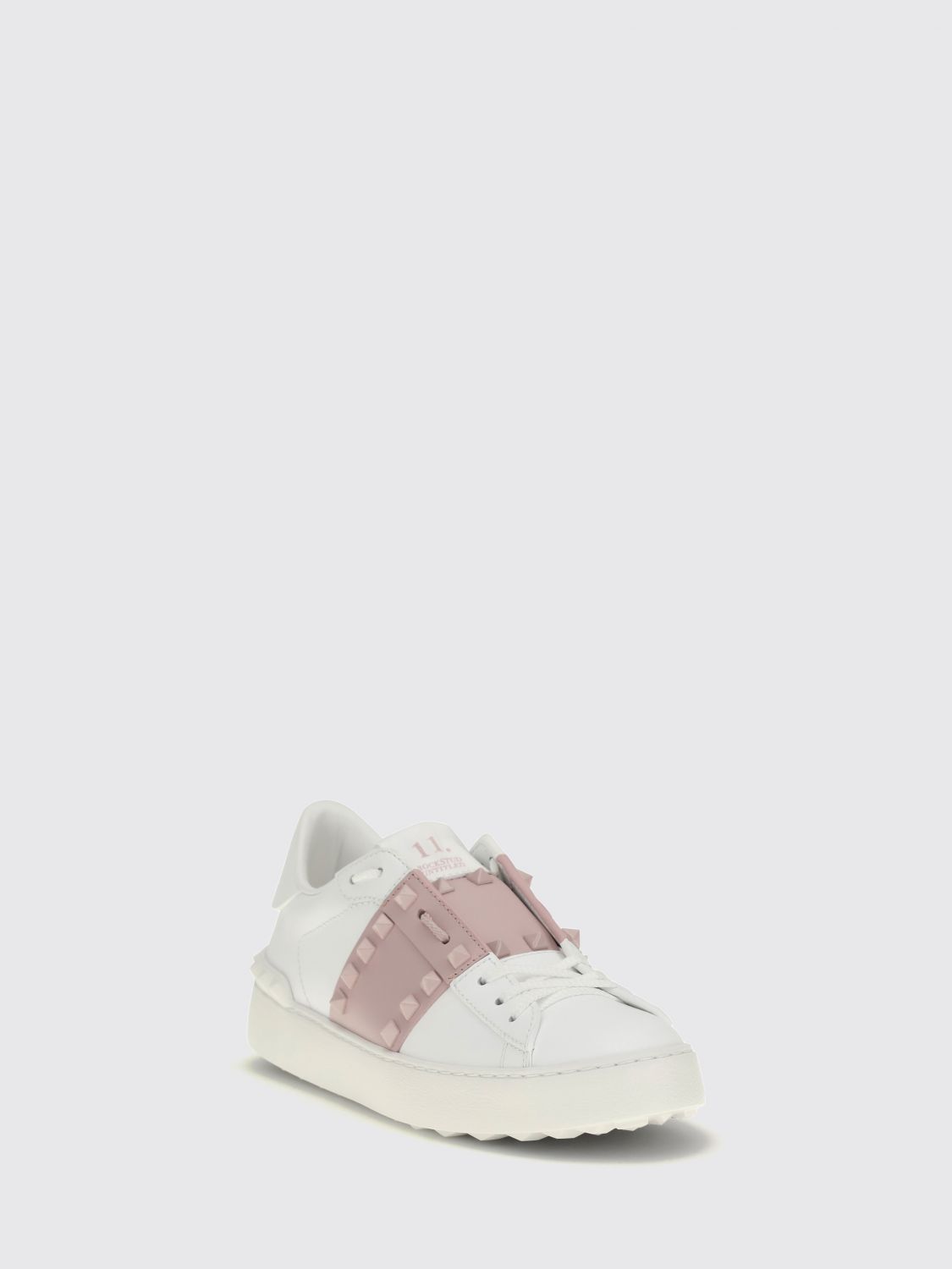 Valentino garavani Rockstud Untitled Sneakers in Smooth Leather with Studs White 1 (S0A01LTU834)