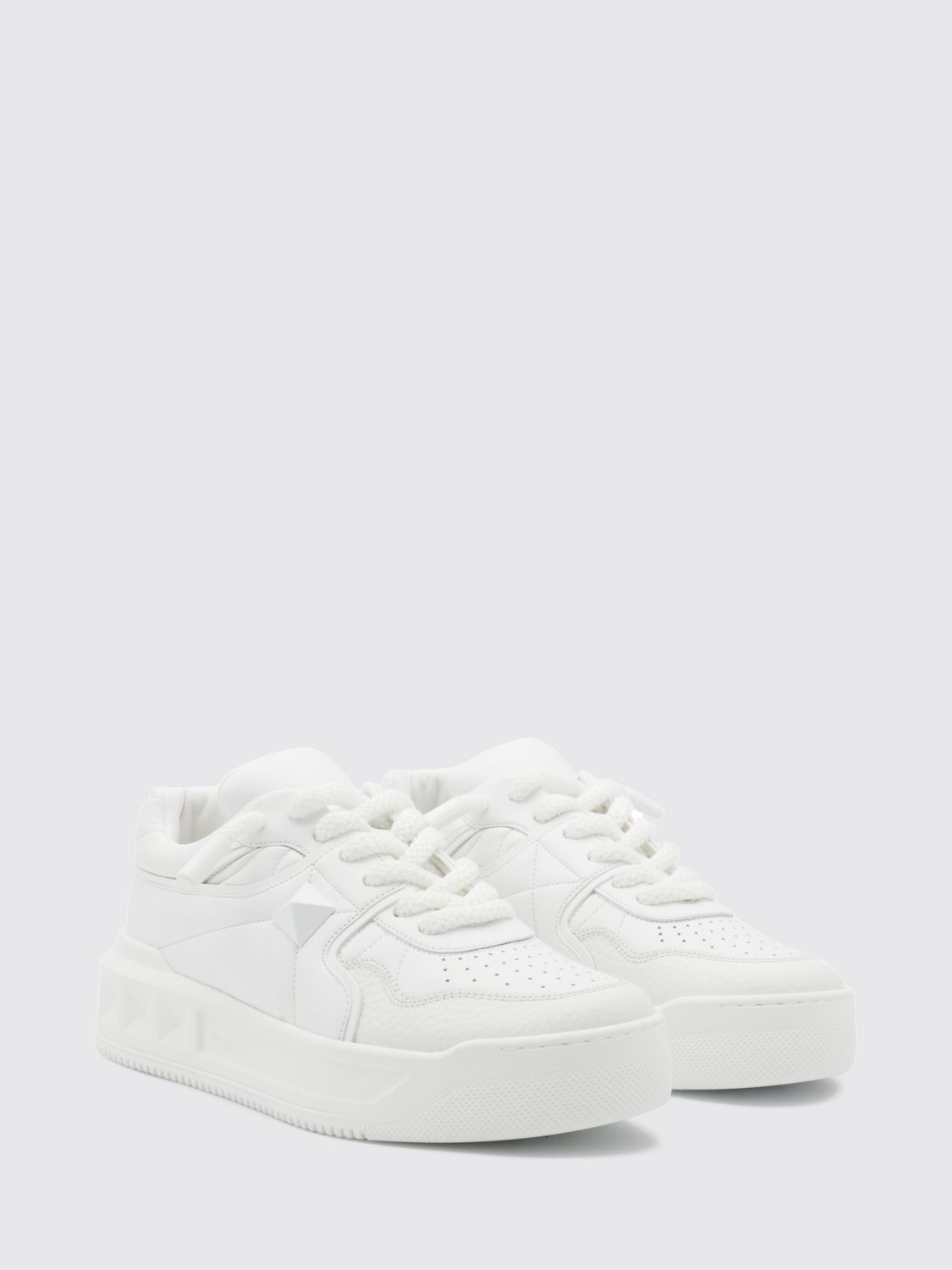 Valentino garavani One Stud XL Low Top Sneakers in Nappa Leather White (S0G37XTM0BO)