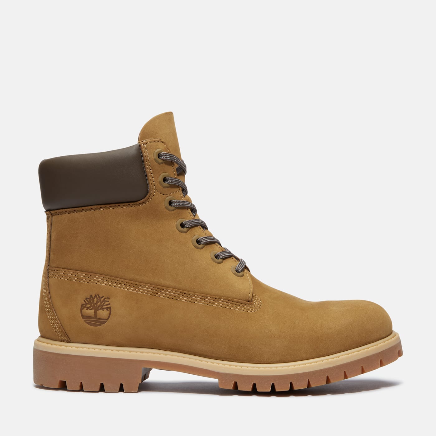 Timberland 6″ Premium Waterproof Boot Olive Nubuck Dark Brown (TB0A2P6W-A5D)