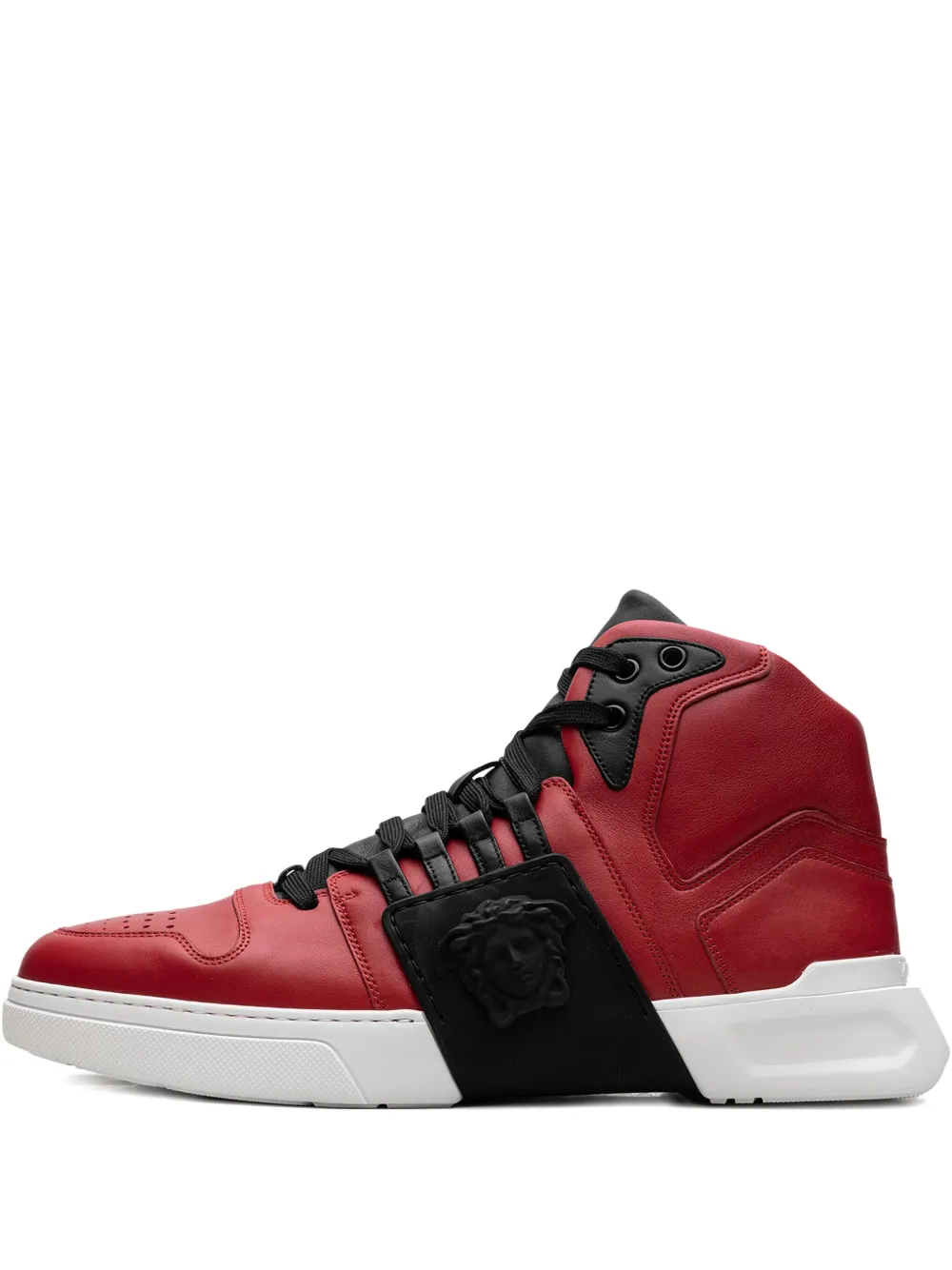 Versace Medusa Strap Red/Black/White high-top sneakers – Rood (DSU6723DVG3GKR3N)