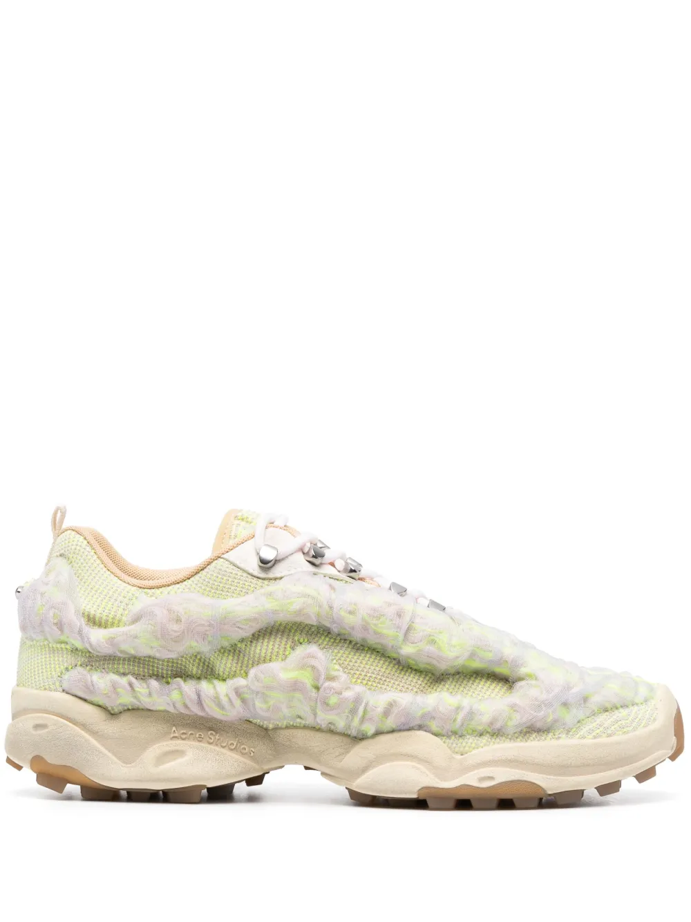 Acne Studios Bubba sneakers met logoplakkaat – Beige (BD0265)