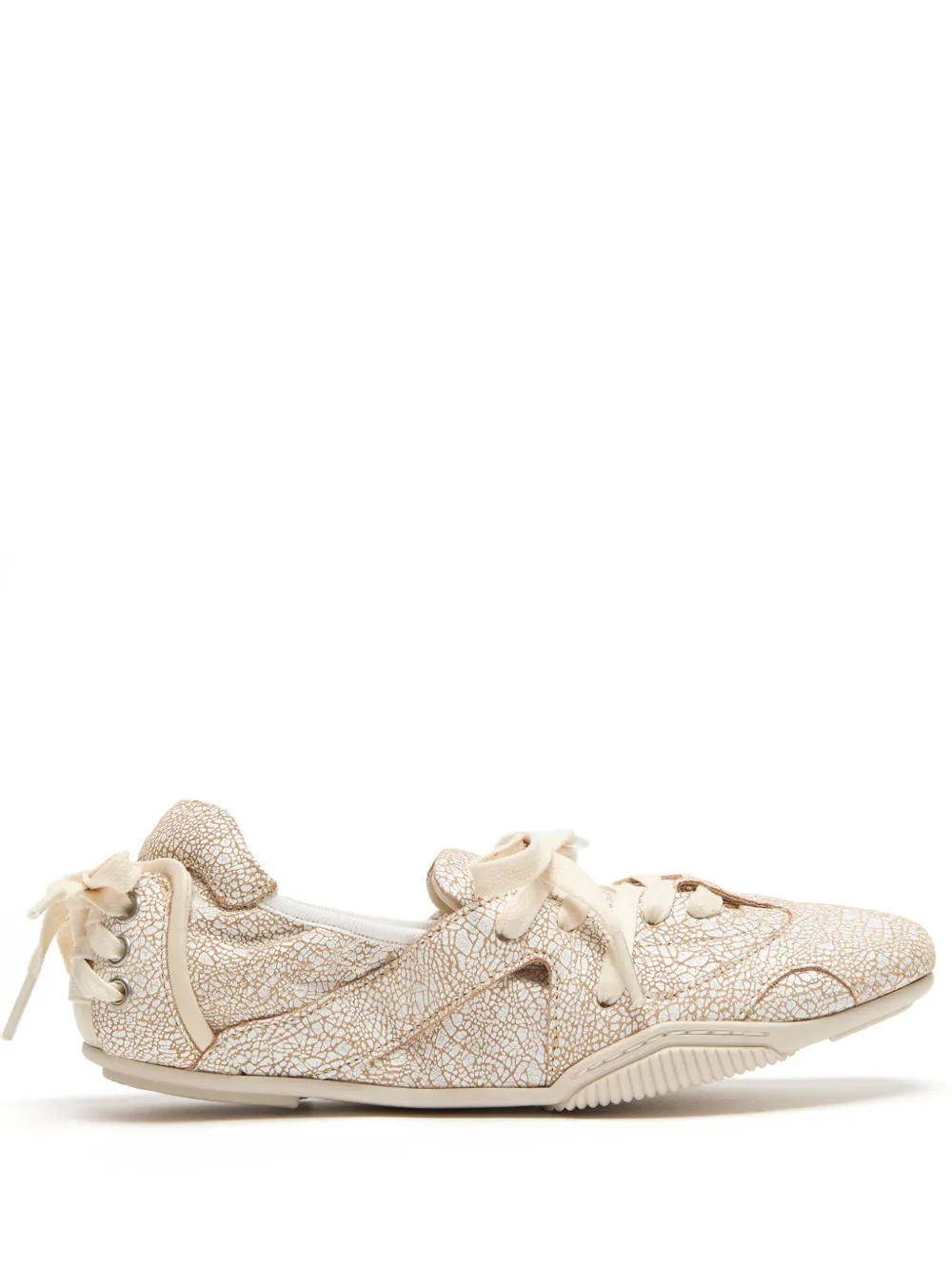 Acne Studios Sneakers met trekkoord aan de achterkant – Beige (AD0779)