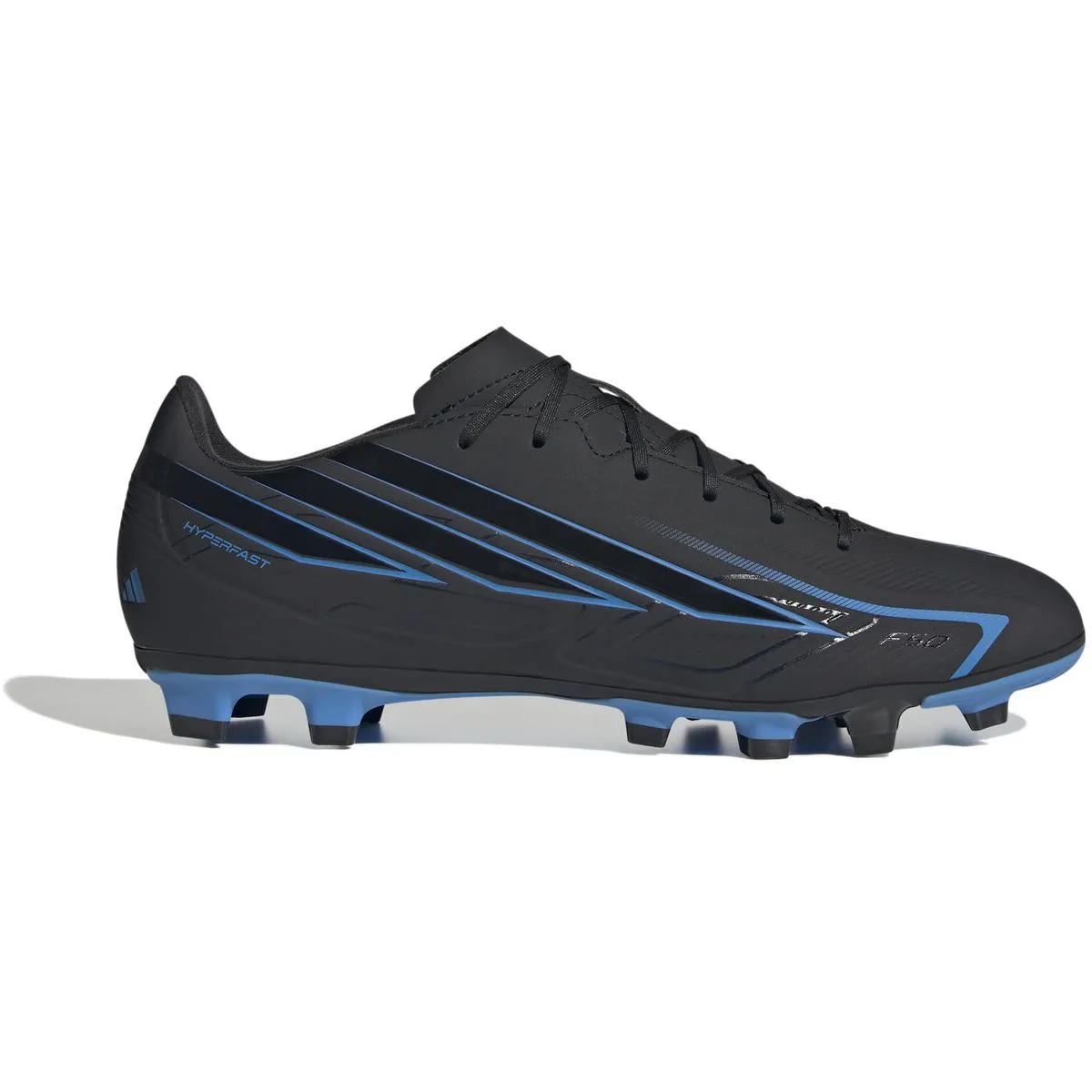 Adidas F50 Hyperfast Club FG/MG Nockenschuhe, schwarz, Größe 45 ⅓ (KJ0992)