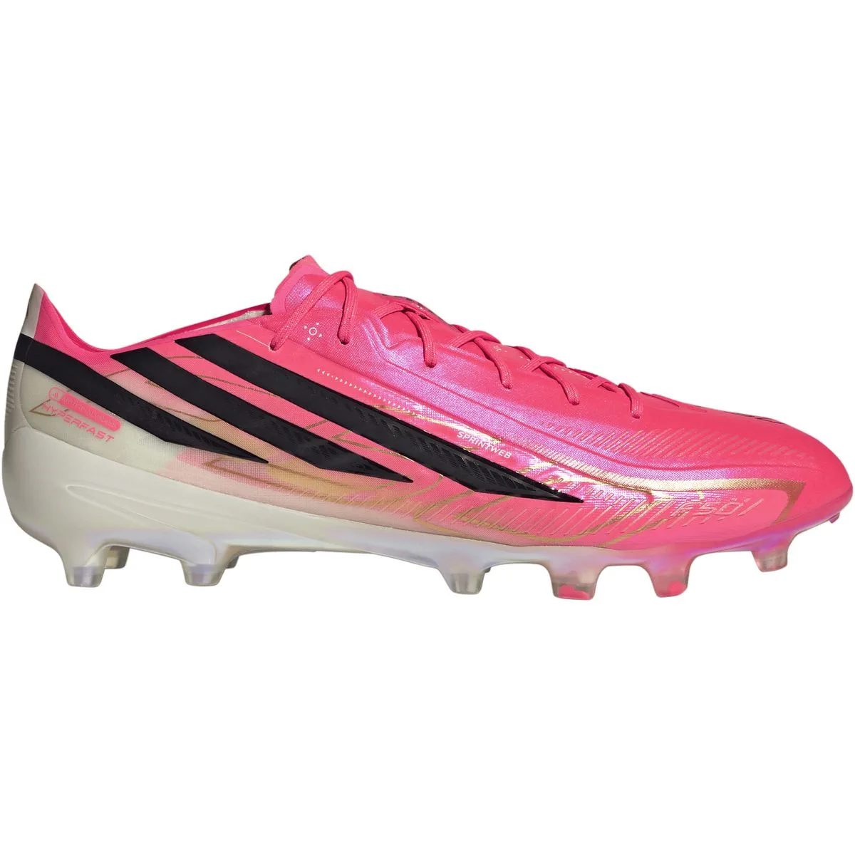 Adidas F50 Hyperfast Elite AG Nockenschuhe, rosa, Größe 43 ⅓ (KI9129)