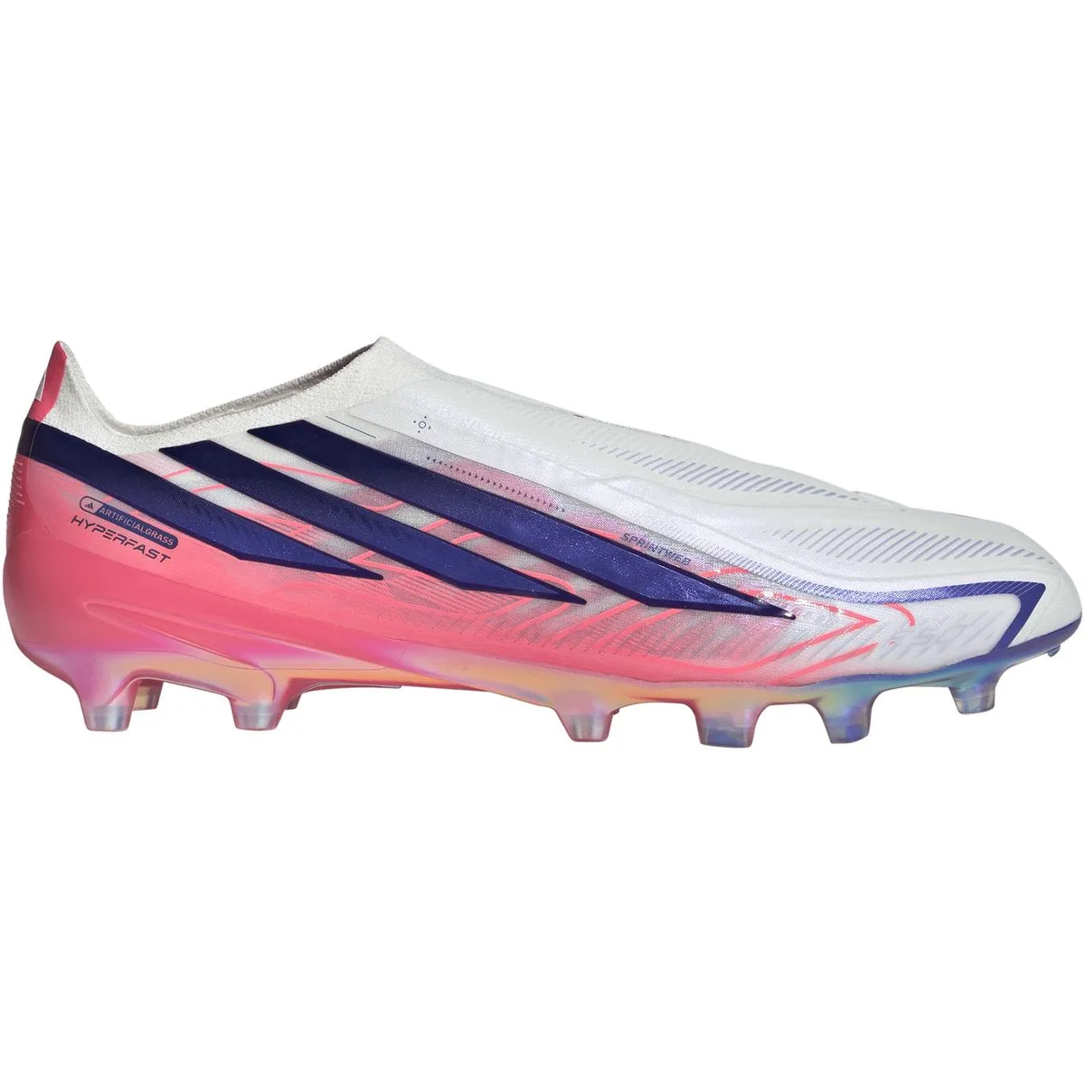 Adidas F50 Hyperfast Elite Laceless AG Nockenschuhe, weiß, Größe 40 (KJ6090)