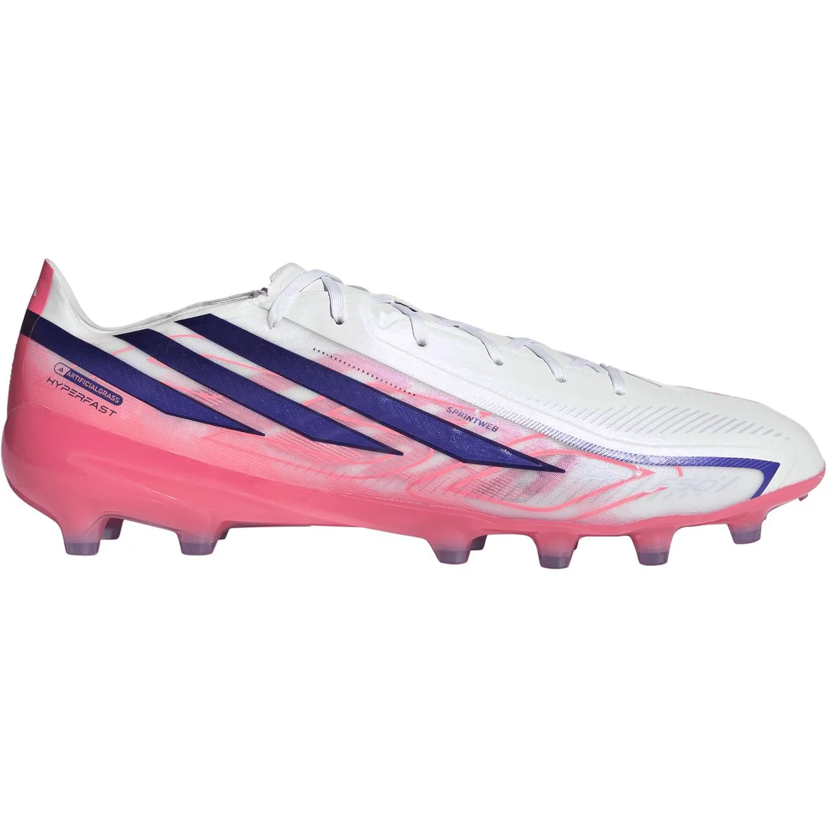 Adidas F50 Hyperfast Pro AG Nockenschuhe, weiß, Größe 44 (KI4354)
