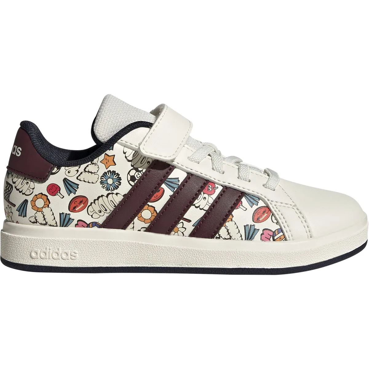 Adidas Grand Court 2.0 Kinder Freizeitschuhe, weiß, Größe 31 (JR5151)