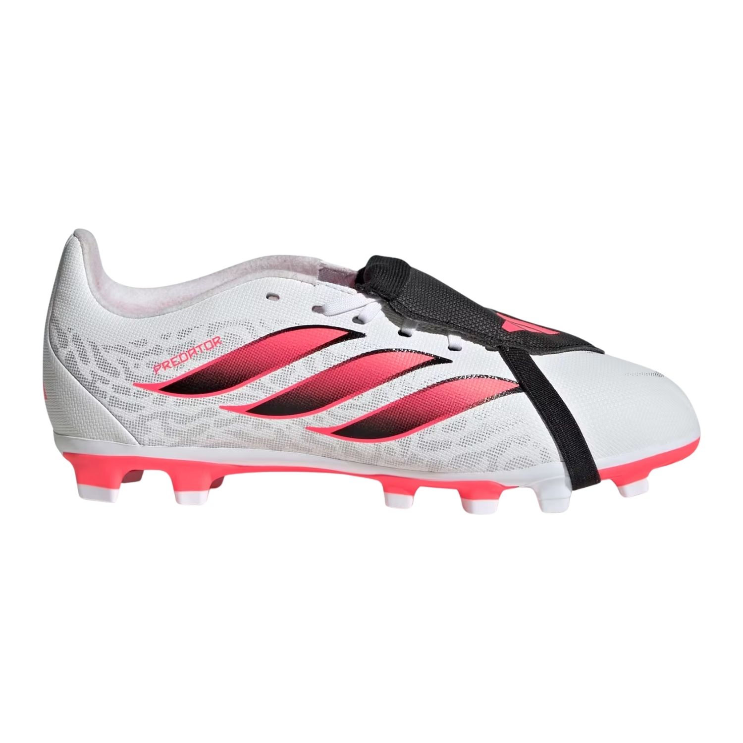 Adidas Predator Club Fold-Over Tongue FG/MG Kinder Nockenschuhe, weiß, Größe 37 ⅓ (KJ6728)