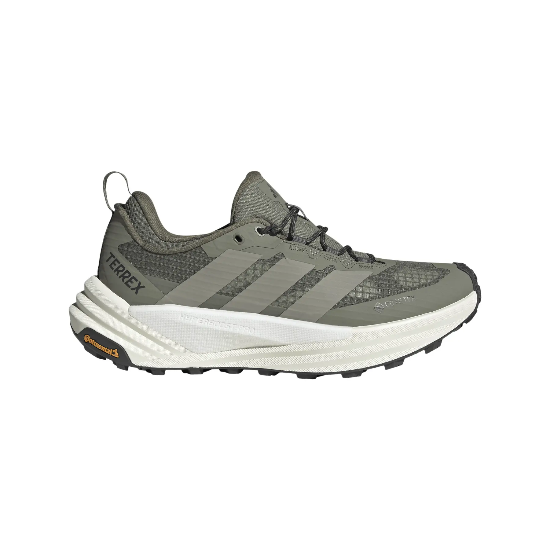 Adidas Terrex Free Hiker 3 Low Gore-Tex Hiking Herren Trekking-Halbschuhe, grün, Größe 45 ⅓ (KI8276)