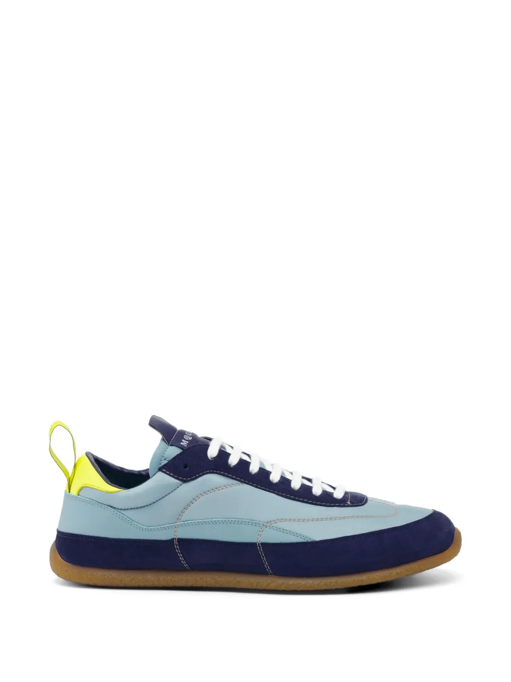 Alexander McQueen EC1 sneakers met suède afwerking en vlakken – Blauw (854015WIAJ4)
