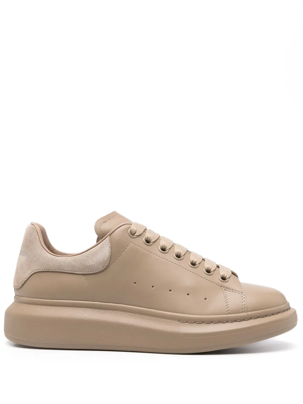 Alexander McQueen Oversized leren sneakers – Beige (727388WIEEY)