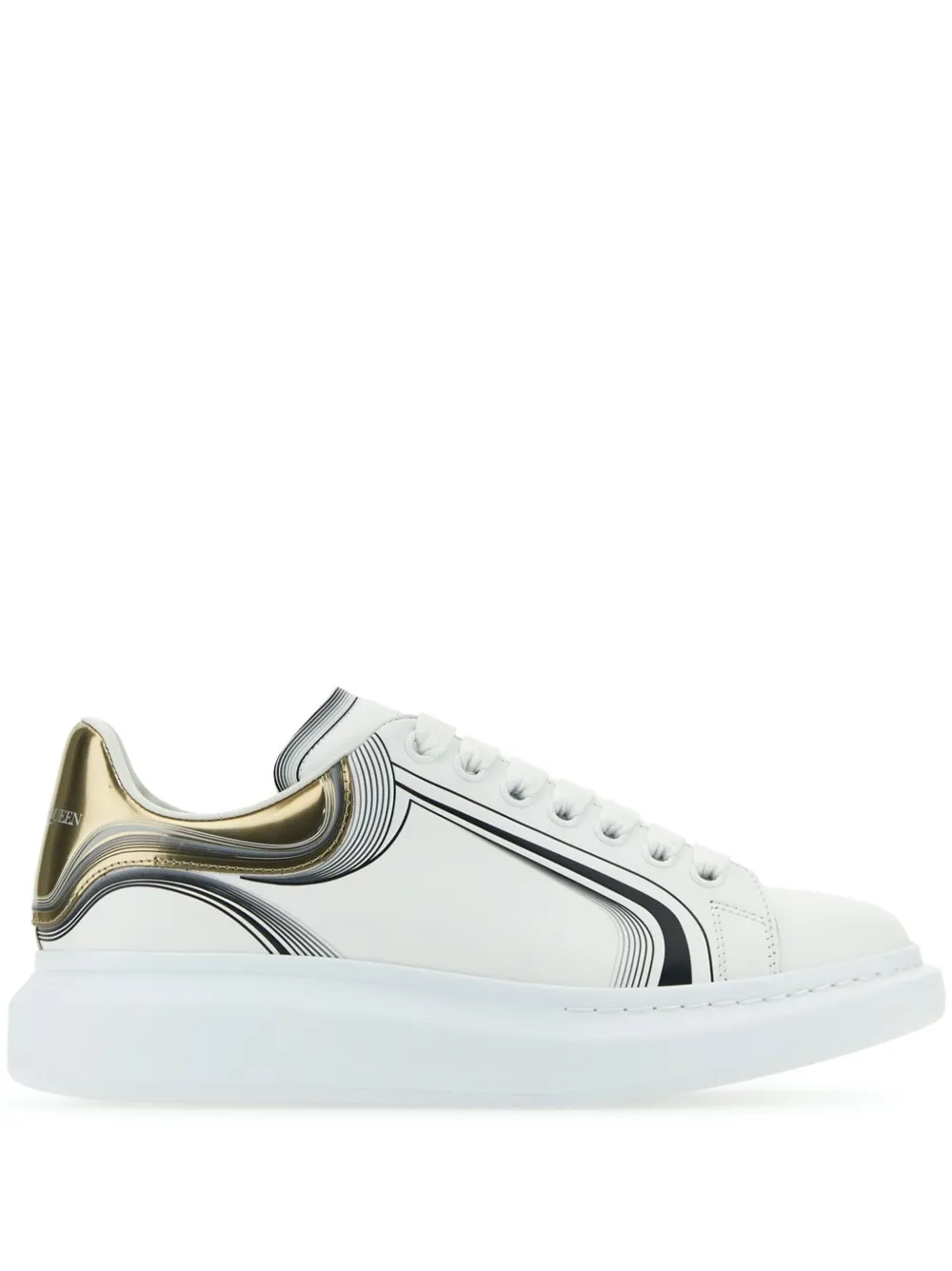Alexander McQueen Oversized low-top sneakers – Wit (750336WIDJP)