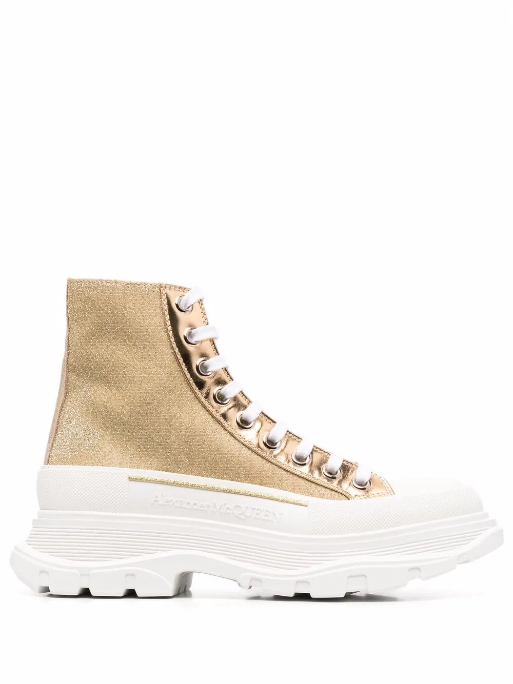Alexander McQueen Tread Slick sneakers verfraaid met glitter – Goud (685699W4SG1)
