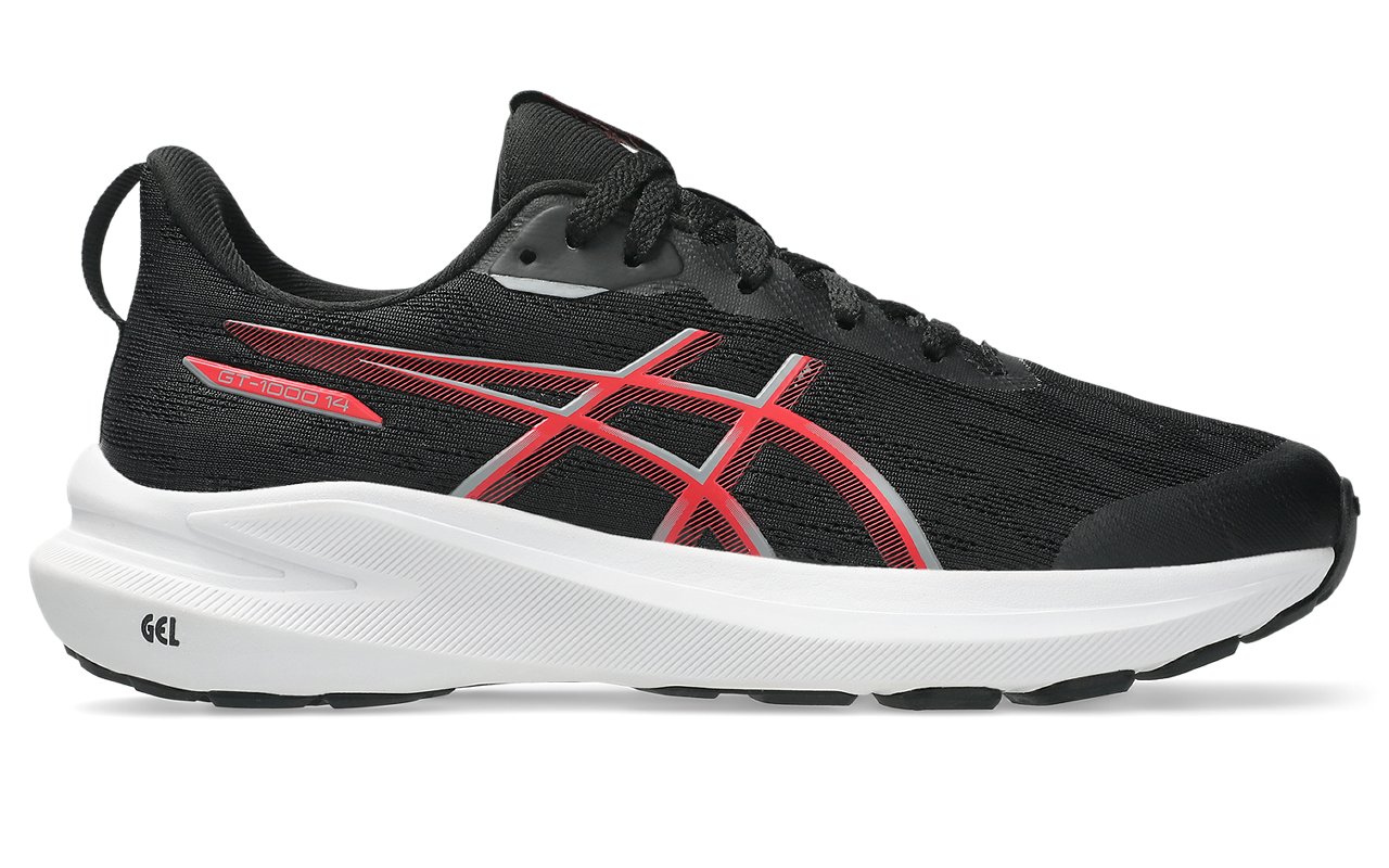 Asics GT-1000 14 GS Kinder Laufschuhe, schwarz, Größe 37 (1014A382-005)