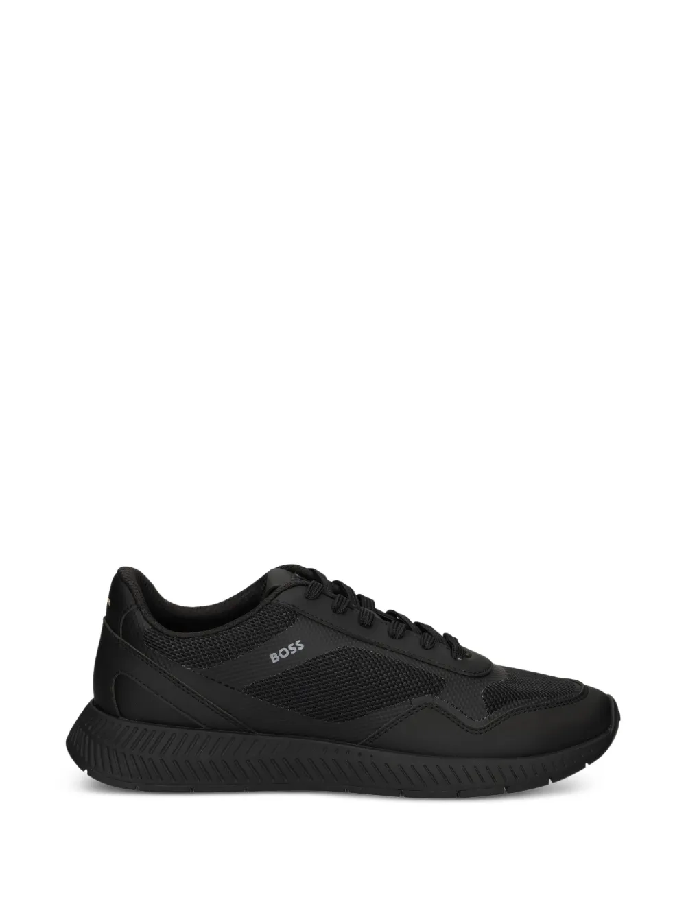 BOSS Mesh-Sneakers mit gerippter Sohle – Schwarz (50568928)