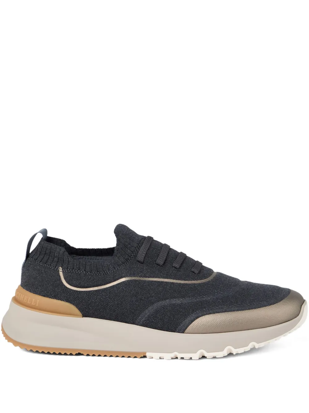 Brunello Cucinelli Slip-On-Sneakers in Strickoptik – Schwarz (MZUAUFO340CDG04)
