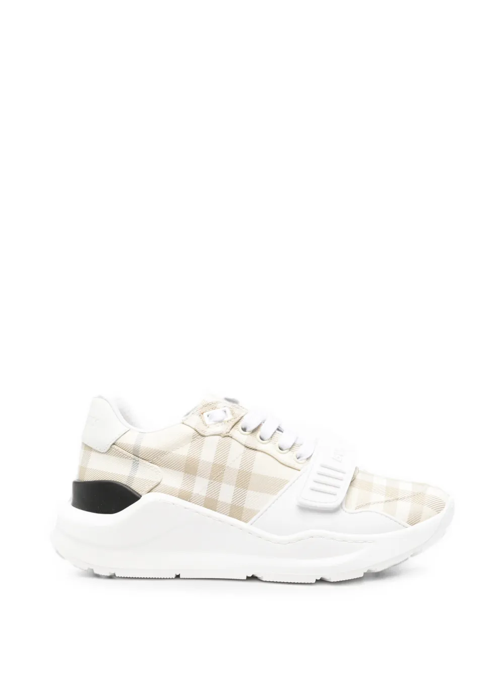 Burberry Karierte Sneakers mit Klettverschluss – Nude (8127368)